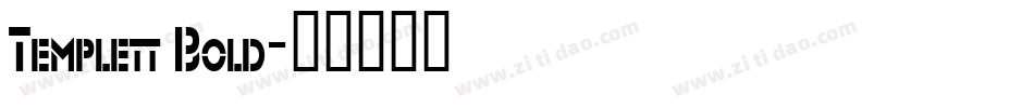 Templett Bold字体转换